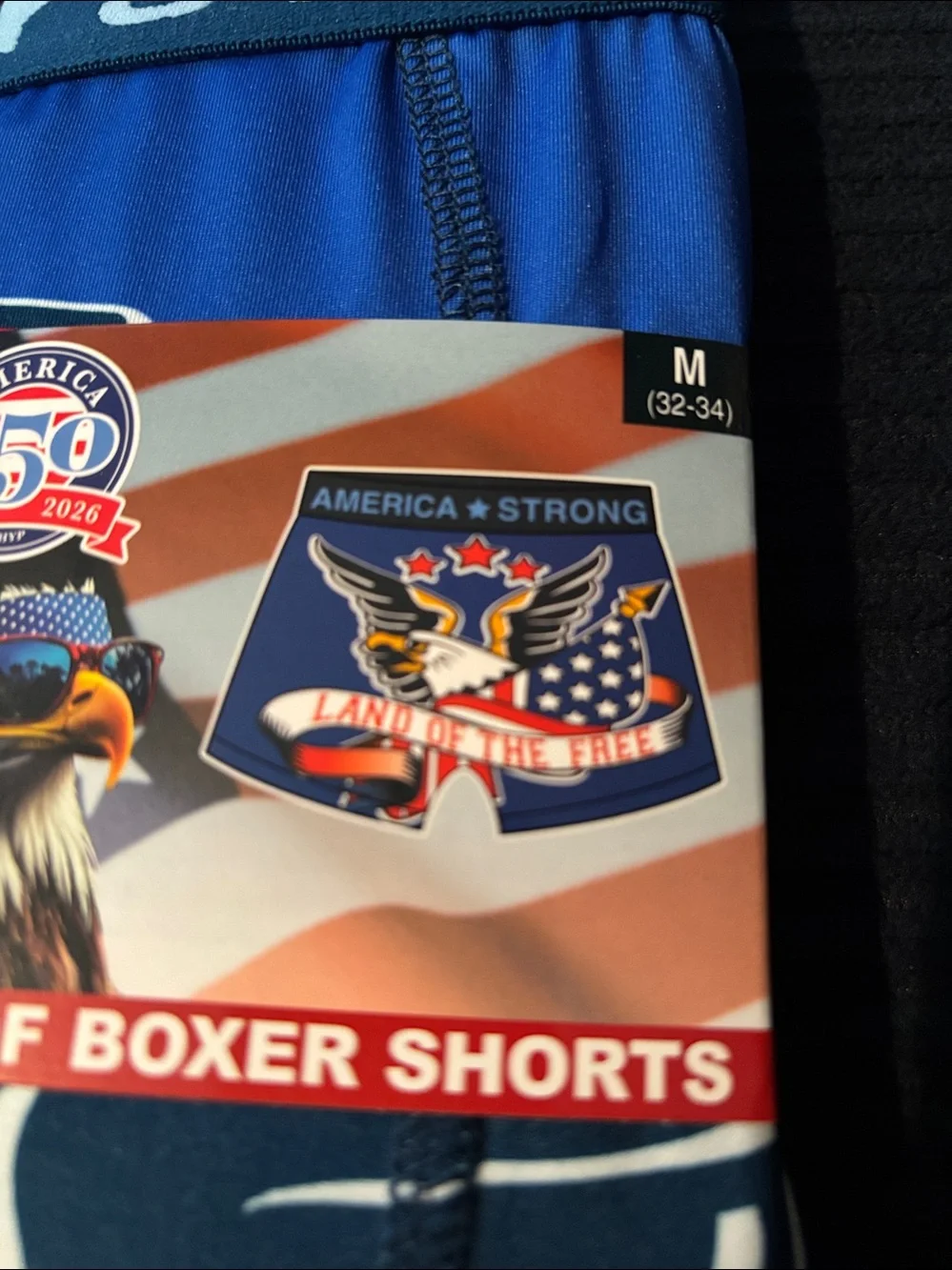 2 Pair America Strong 250 Red White & Blue Eagle & Flag NWT